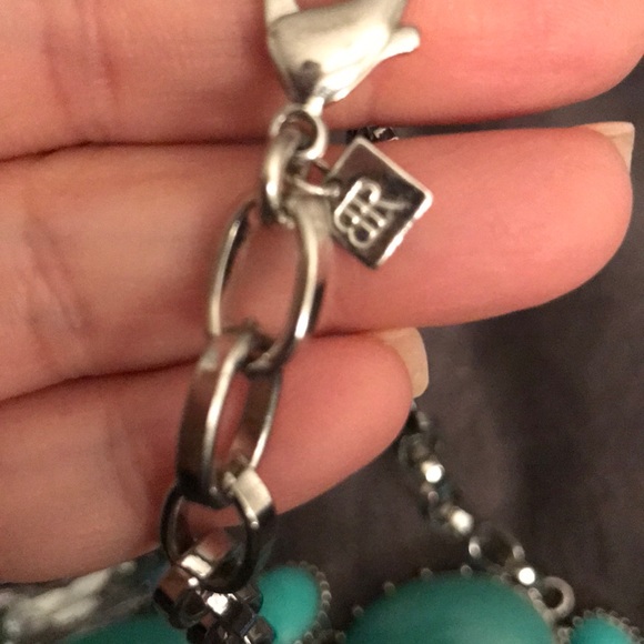Banana Republic Turquoise, Blue and CZ Statement - Picture 2 of 3